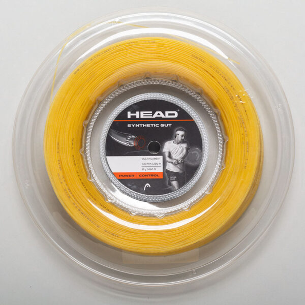 HEAD Synthetic Gut 16 660' Reel Tennis String Reels Gold