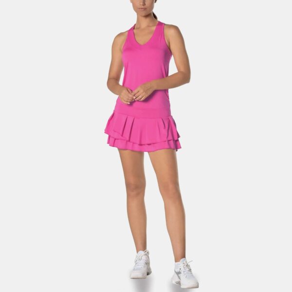 Lucky In Love In It To Win It Dress Women's Tennis Apparel Pink, Size XS