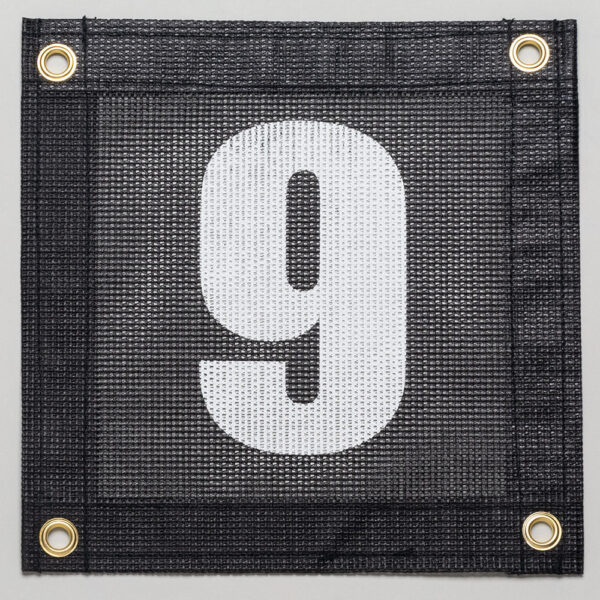 Tennis Court Numbers - Mesh Court Equipment Number Nine (9)