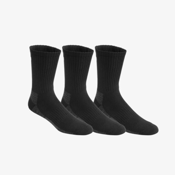 Asics Training Crew Sock 3-Pack, Black, XL Golf