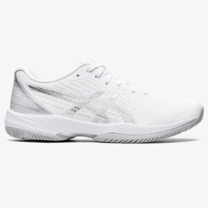 Solution Swift Women's Tennis Shoe, White/Silver, 6 M - Asics