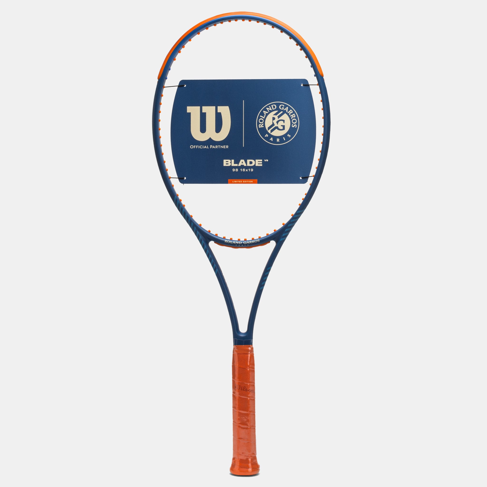 Wilson Blade 98 16x19 V9 Roland Garros 2024 Tennis Racquets Size 2L - 4 ...