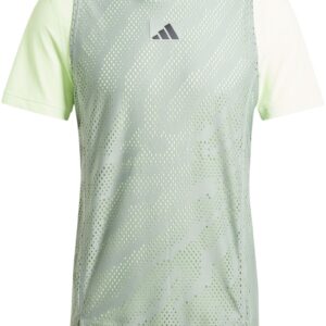 Adidas Men's Mesh Tennis Pro Layering Tee (Silver Green)