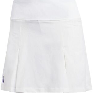 Adidas Women's Club Pleated Tennis Skirt (White)