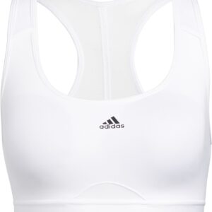 Adidas Women's Power React Tennis Training Bra (White)