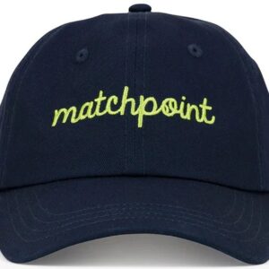 Ame & Lulu Heads Up Tennis Hat (Navy Matchpoint Stitched)