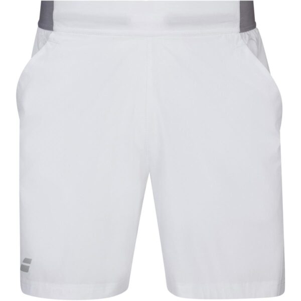 Babolat Men's Compete Tennis Shorts w/ 7 Inch Inseam & Performance Polyester (White/White)