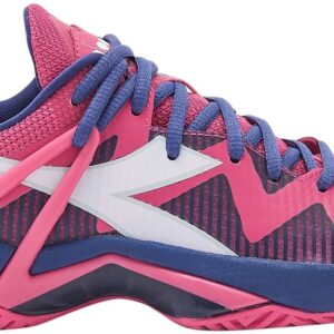 Diadora Women's B.Icon 2 All Ground Tennis Shoes (Pink Yarrow/White/Blueprint)