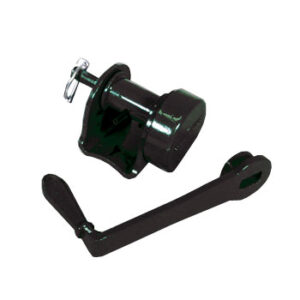 Douglas Deluxe Aluminum Replacement Reel for 2-7/8" OD External Wind Tennis Posts (Black)