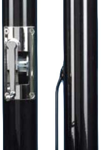 Douglas Premier XS Black Internal Wind Tennis Posts - Plated Gears