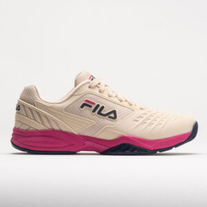 Fila Axilus 2 Energized Women's Tennis Shoes Ecru/FILA Navy/Fuchsia Purple Size 10 Width B - Medium