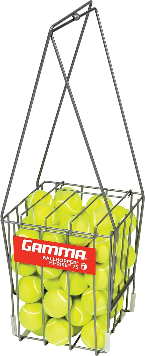 Gamma Hi-Rise 75 Silver Tennis Ballhopper