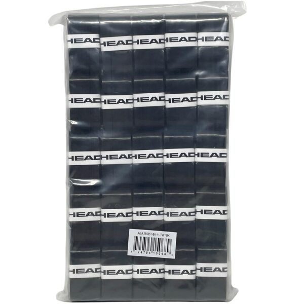 Head Prime Tour Tennis Racquet Overgrip 50-Pack (Black, Mint, or White)