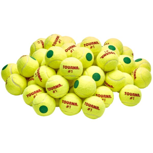 Tourna Youth Green Dot Tennis Balls (60 Balls)