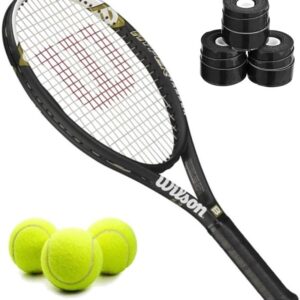 Wilson Hyper Hammer 5.3 Tennis Racquet Bundled w 3 Overgrips and 3 Tennis Balls