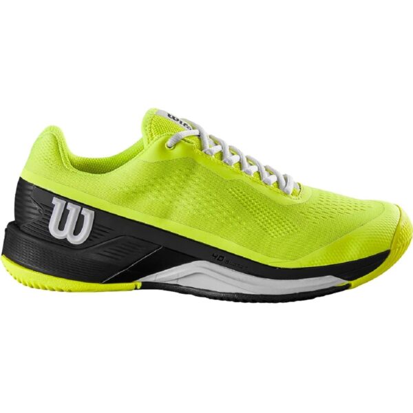 Wilson Men's Rush Pro 4.0 Tennis Shoes (Safety Yellow/Black/White)