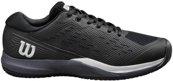 Wilson Men's Rush Pro ACE Tennis Shoes (Black/Ombre Blue/White)