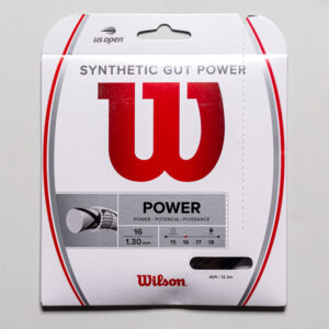 Wilson Synthetic Gut Power 16 Tennis String Packages Black, Size String Package