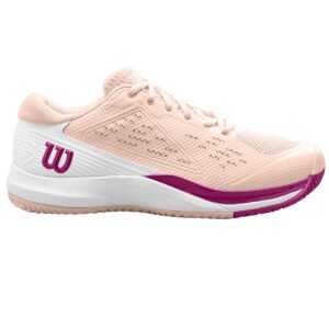 Wilson Women's Rush Pro ACE Tennis Shoes (Scallop Shell/White/Baton Rouge)