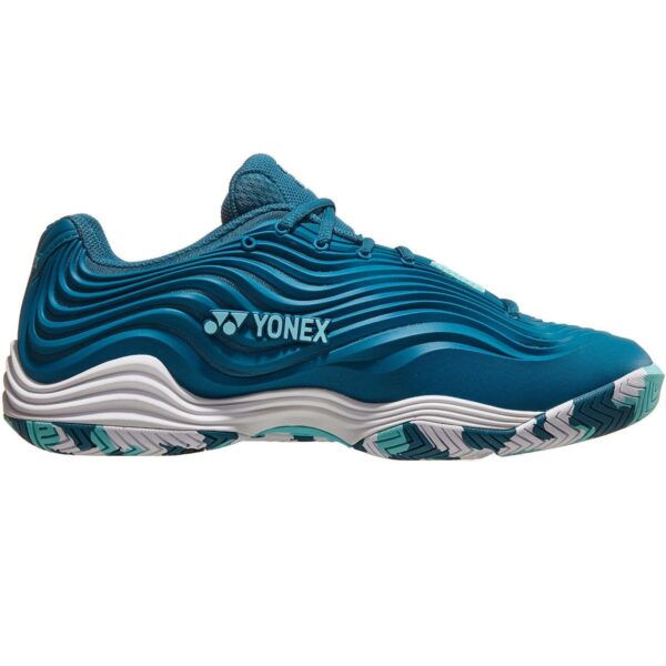 Yonex Men's Fusion Rev 5 Tennis Shoes (Blue/Green)