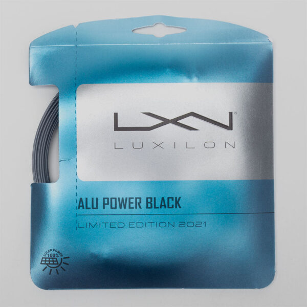 Luxilon ALU Power 16L (1.25) Black Tennis String Packages Size String Package