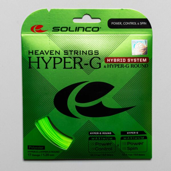 Solinco Hybrid Hyper-G 17 + Hyper-G Round 17 (1.20) Tennis String Packages Size String Package