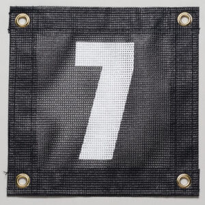 Tennis Court Numbers - Mesh Court Equipment Number Seven (7)