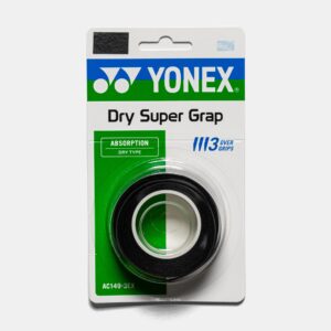 Yonex Dry Super Grap 3 Pack Tennis Overgrips Black