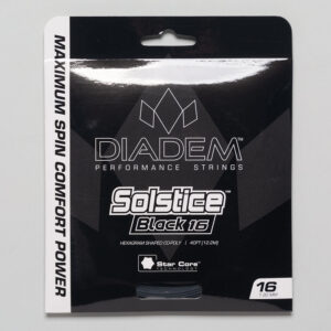 Diadem Solstice Black 16 1.30 Tennis String Packages Size String Package