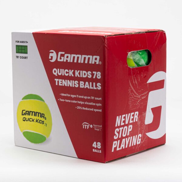 Gamma Quick Kids 78 Box of 48 Tennis Balls