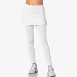 Lucky In Love Fast Pace Skegging Women's Tennis Apparel White, Size Small