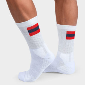 On Tennis Socks Men's Socks White/Red, Size XL
