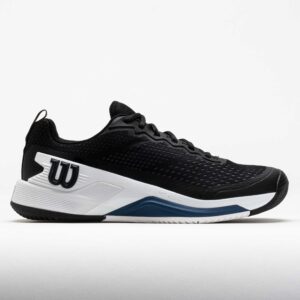 Wilson Rush Pro 4.5 Men's Tennis Shoes Black/White/Ensign Blue Size 9.5 Width D - Medium