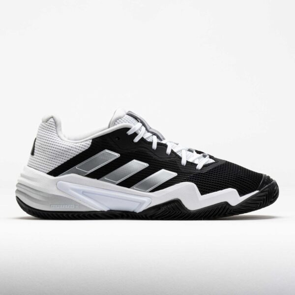 adidas Barricade 13 Clay Men's Tennis Shoes Core Black/White/Grey Three Size 13 Width D - Medium