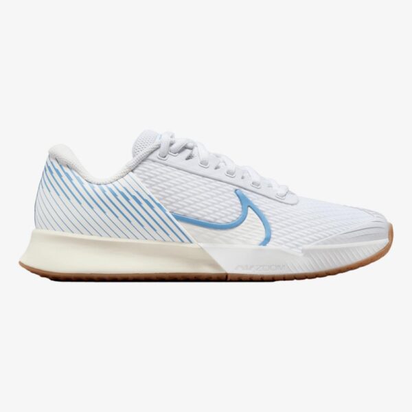 Air Zoom Vapor Pro 2 Women's Tennis Shoe, White/Light Blue, 6 M - Nike