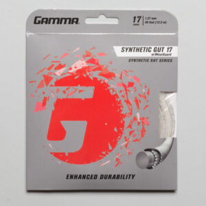 Gamma Synthetic Gut 17 Wearguard Tennis String Packages White, Size String Package