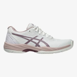 Gel-Game 9 Women's Tennis Shoe, White/Pink, 6 M - Asics