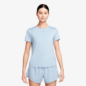 Nike Dri-FIT One Classic Fit Women's Short-Sleeve Top, Light Blue, XS