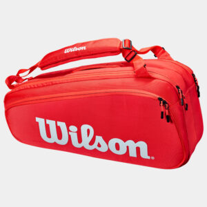 Wilson Super Tour 6 Pack Red Tennis Bags