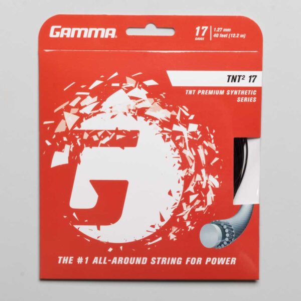 Gamma TNT2 17 Tennis String Packages Black, Size String Package