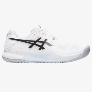 Gel-Resolution 9 Men's Tennis Shoe, White/Black, 12 M - Asics