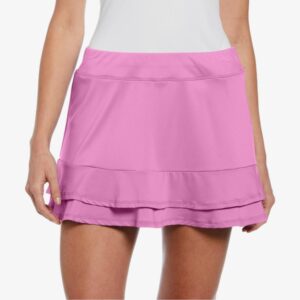 Grand Slam Essential Solid Double Flounce Tennis Skort