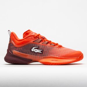 Lacoste AG-LT 23 Ultra Men's Tennis Shoes Orange/Burgundy Size 9.5 Width D - Medium