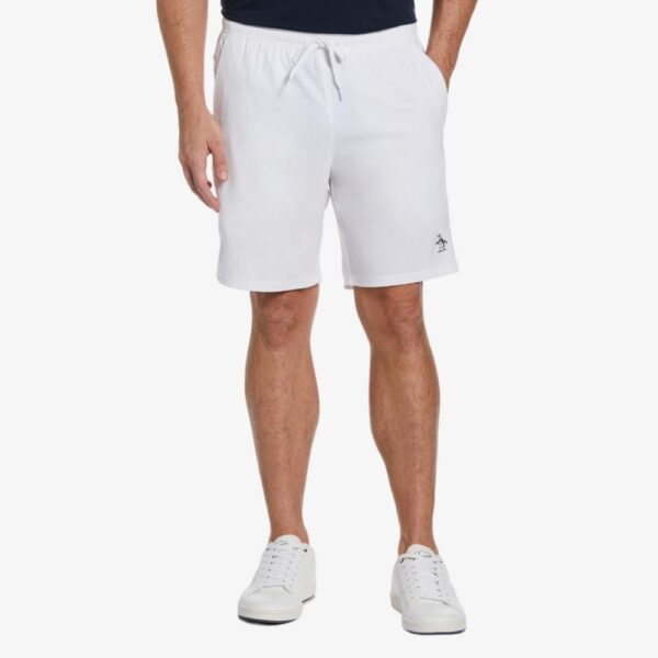 Penguin Brands Solid 8" Men's Tennis Short, White, XL