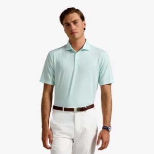 Polo Ralph Lauren Airflow Textured Print Short Sleeve Polo Shirt