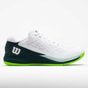 Wilson Rush Pro Ace Men's Tennis Shoes White/Ponderosa/Jasmine Green Size 8 Width D - Medium