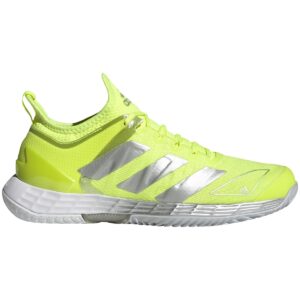 Adidas Women's Adizero Ubersonic 4 Tennis Shoes (Solar Yellow/Silver Metallic/Halo Blue)