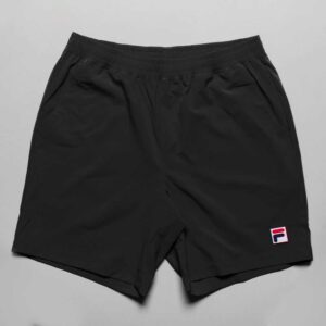 Fila Essentials 7" Solid Woven Shorts Men's Tennis Apparel Black, Size XL