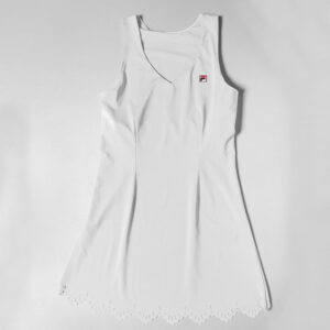 Fila Essentials Lasercut Dress Women's Tennis Apparel White, Size Large