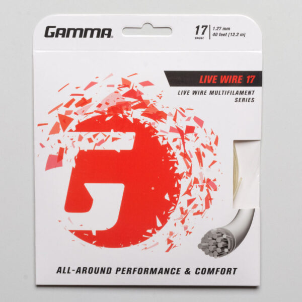 Gamma Live Wire 17 Tennis String Packages Size String Package